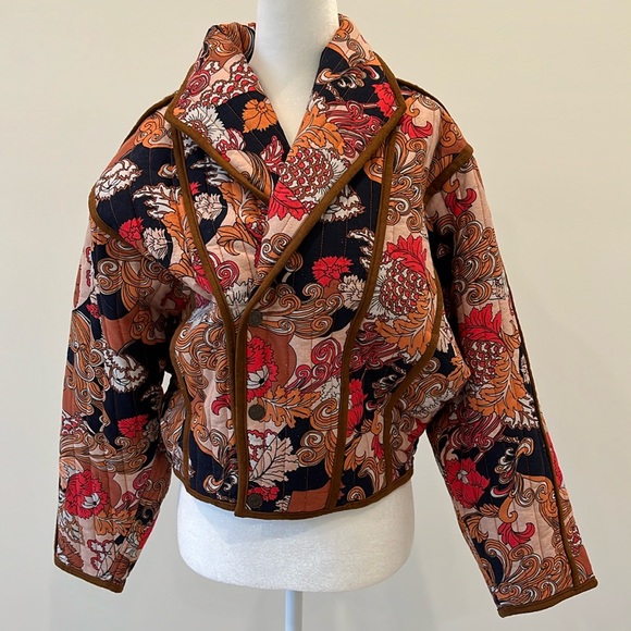 Mother The Big Time Bound Jacket in Flowrrs in Her Hair size small - Picture 1 of 12